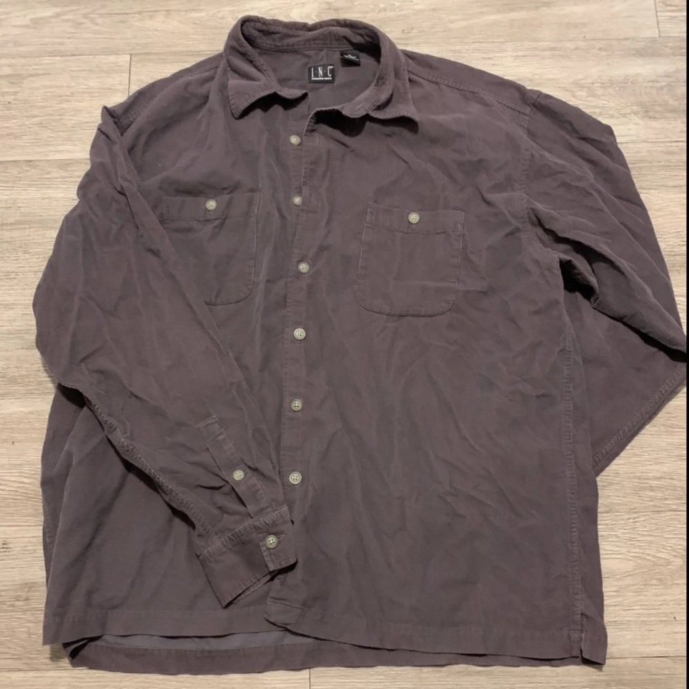 Purple corduroy shirt